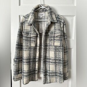 BB Dakota navy flannel shacket